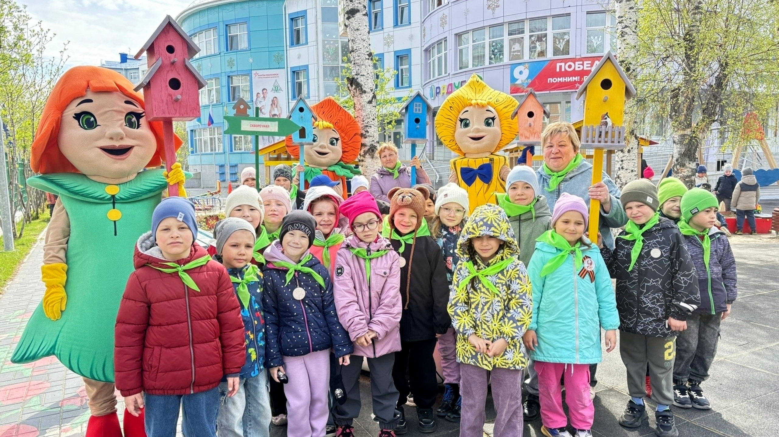 Яркие домики для пернатых друзей от дошколят Югры!