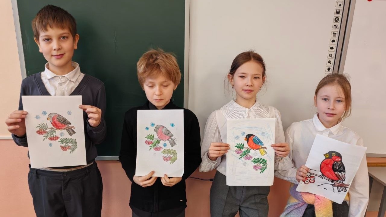 День снегиря в Урайской школе №6